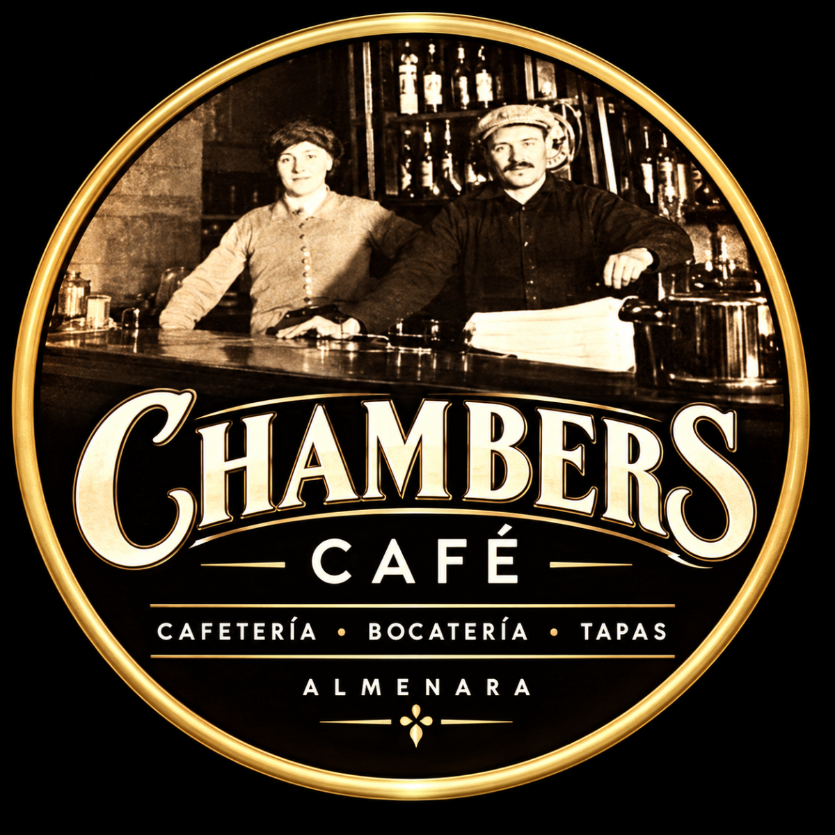Logo de Chambers Café usado en sus redes sociales